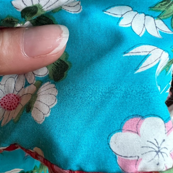 Vintage RARE 60s Blue Floral top and blue pants collectors piece child k… - Picture 10 of 17